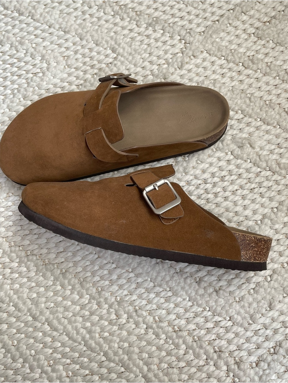 Universal Thread Brown Suede Slip-On Clogs - Picture 4 of 6